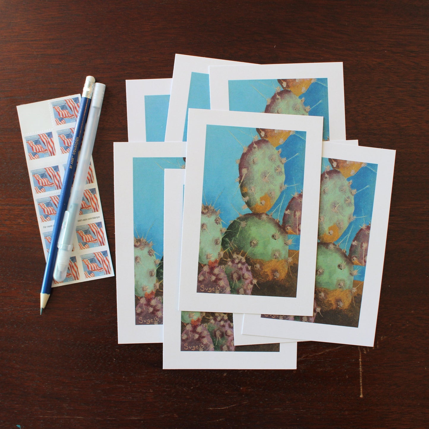 Prickly Pear Cactus Postcard