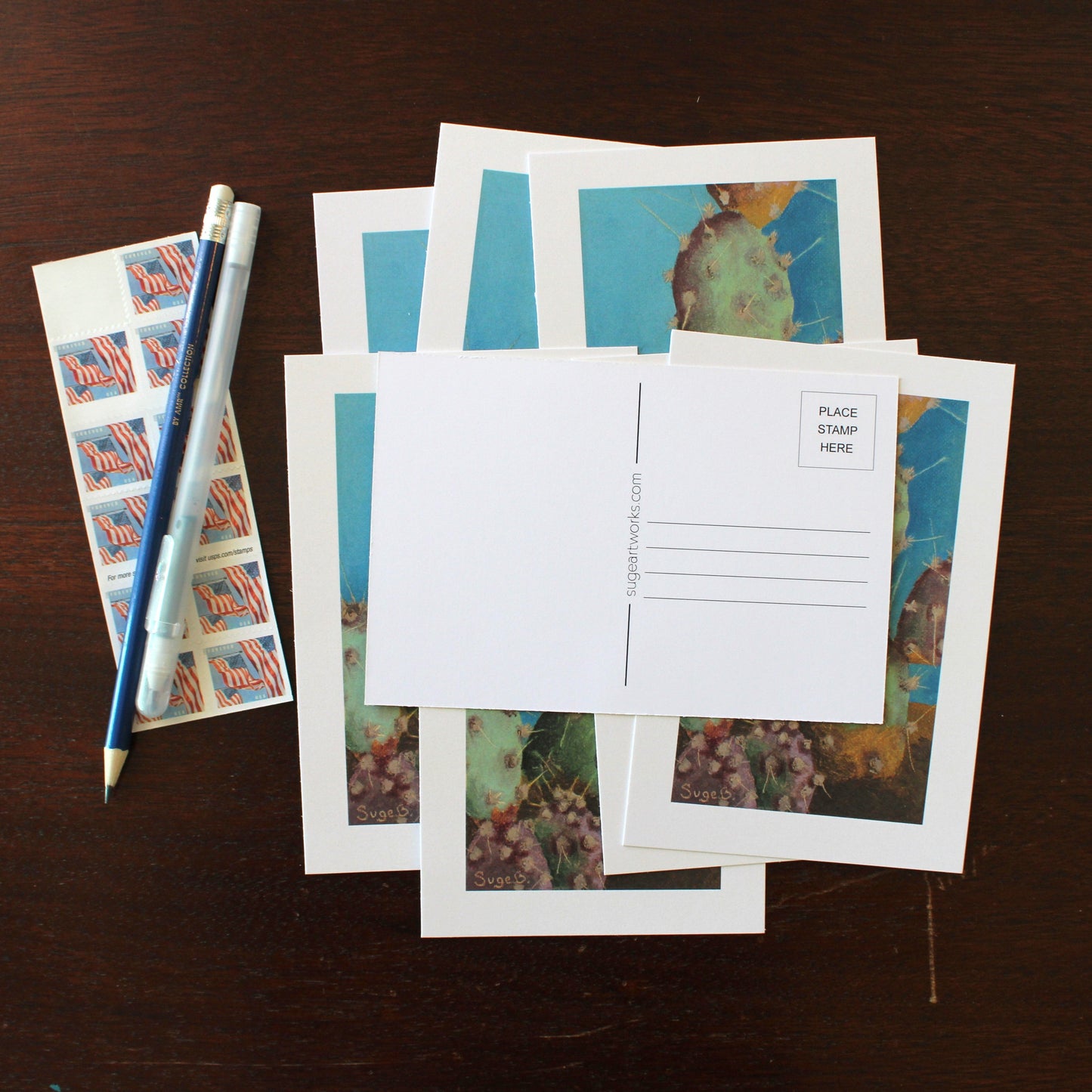 Prickly Pear Cactus Postcard