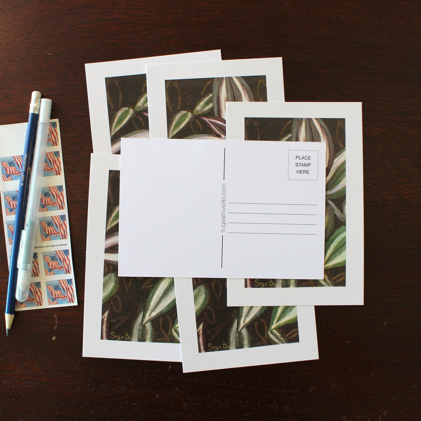 Tradescantia Postcard
