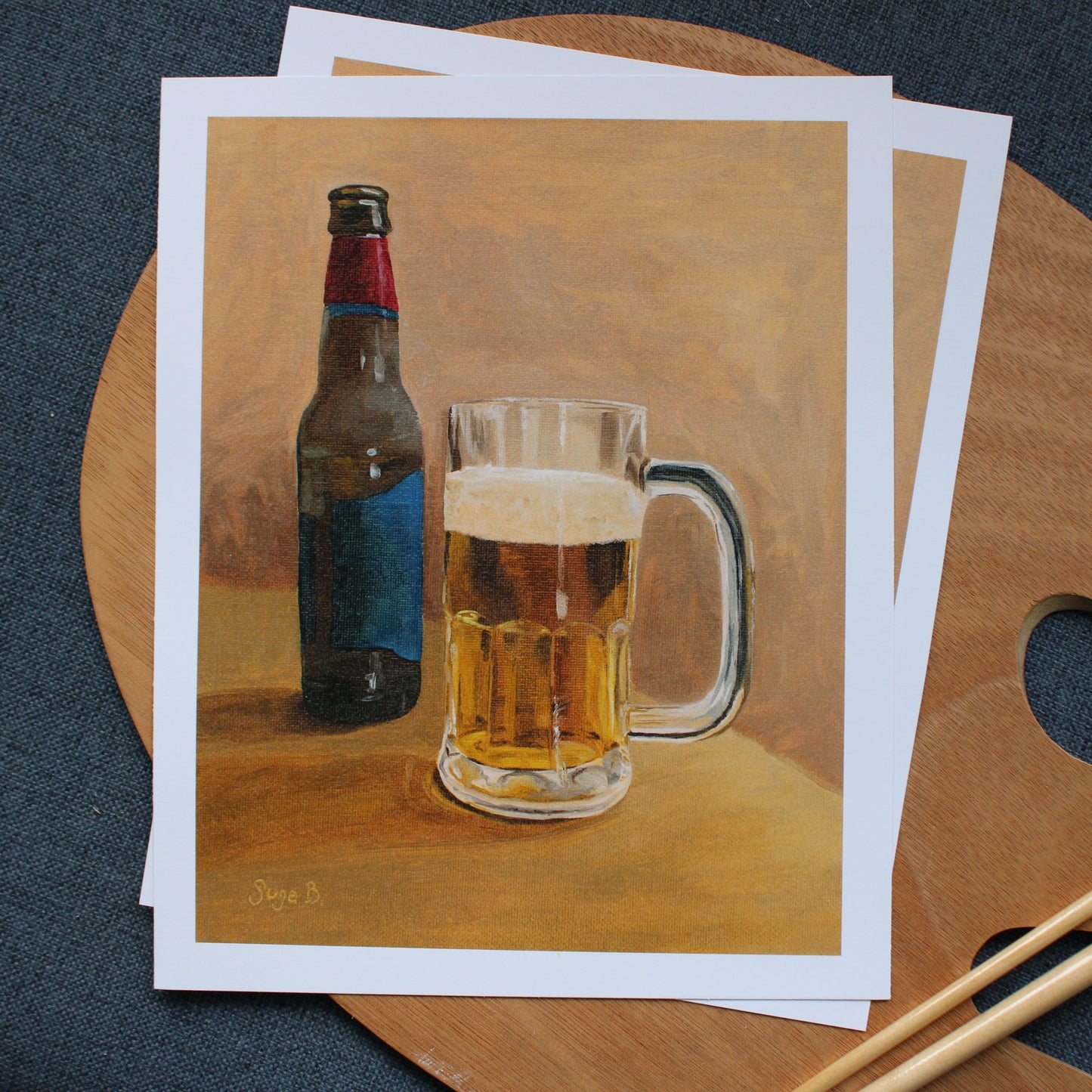 Beer Paper Print
