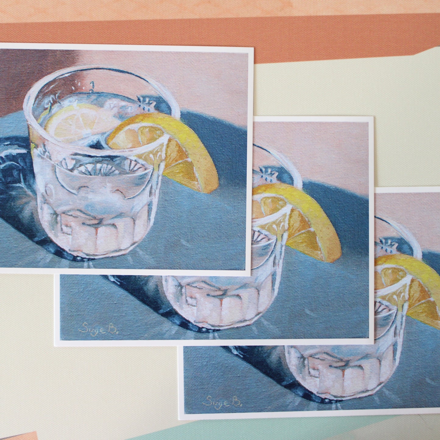 Water with Lemon Paper Print