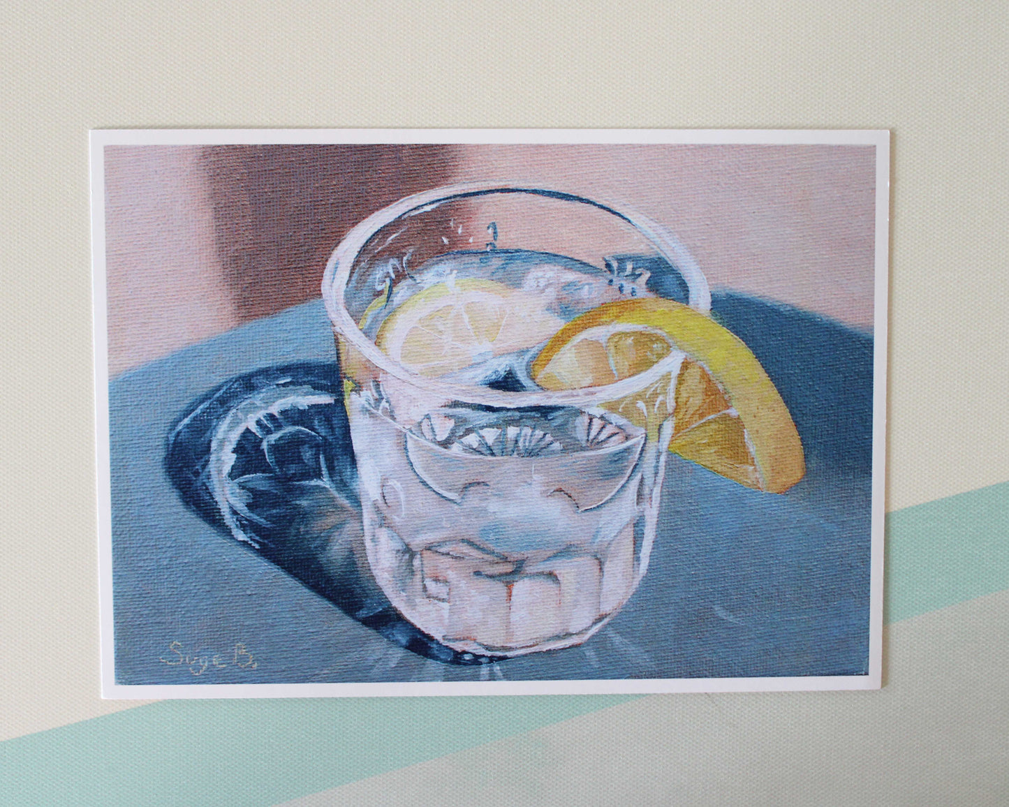 Water with Lemon Paper Print