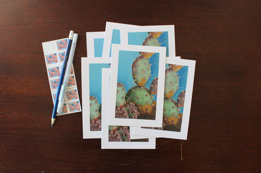 Prickly Pear Cactus Postcard